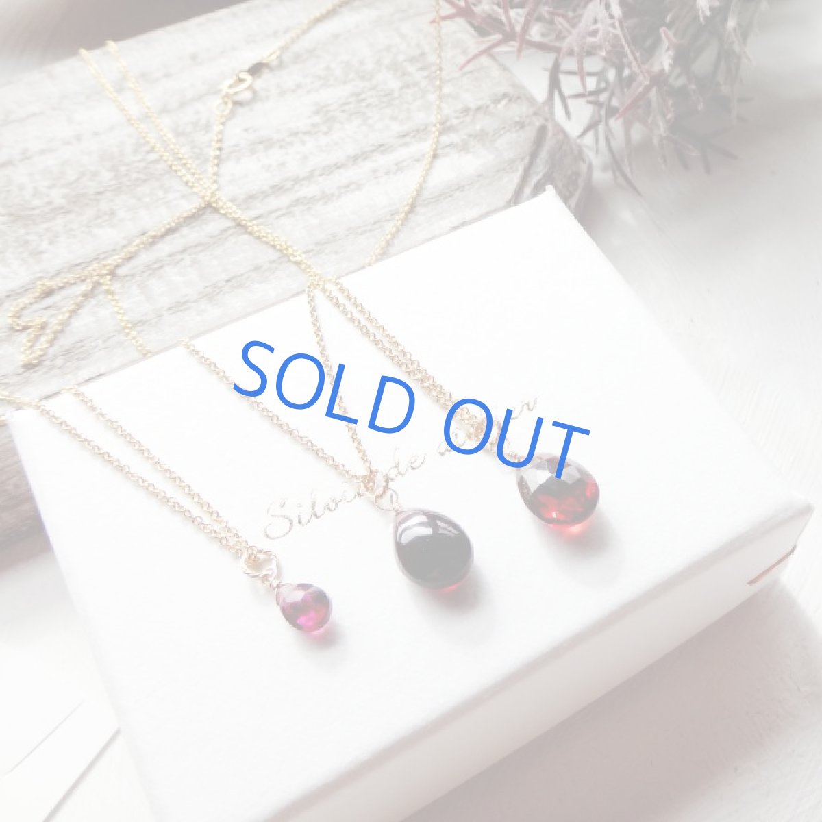 画像7: <残り1＞大粒　モザンビーク産ガーネット　ペアシェイプ　14kgfネックレス (7)