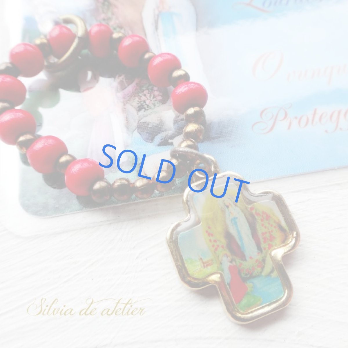 画像2: <色選択>ロザリオイヤホンジャック&メダイお守りカード (2)