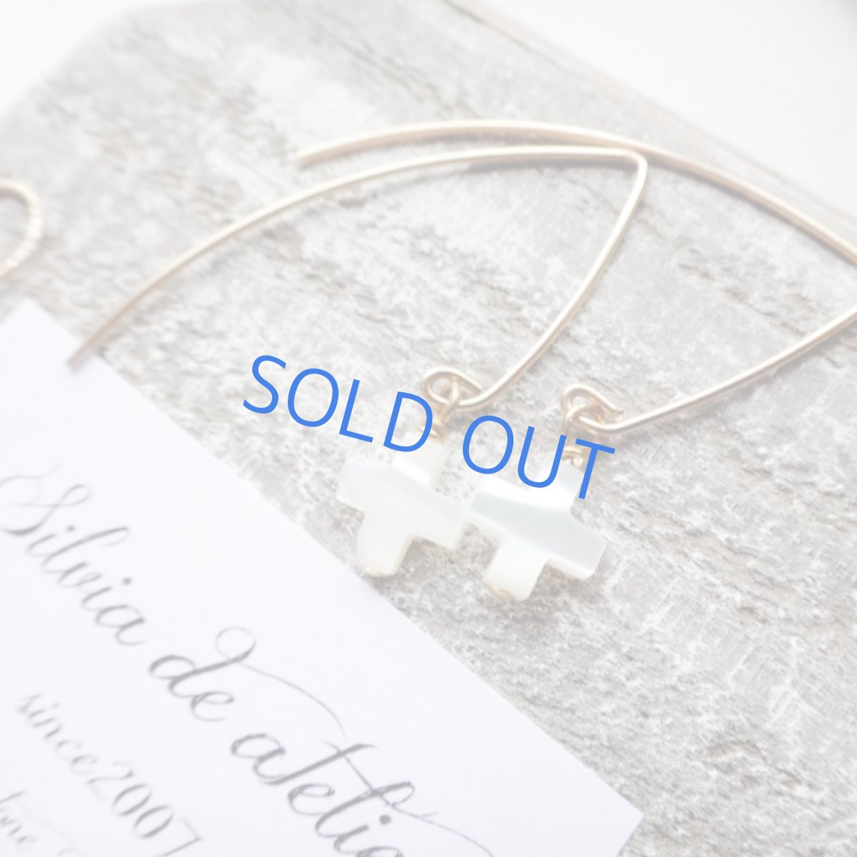 画像2: MOP　クロス　Vフック14kgfピアス (2)