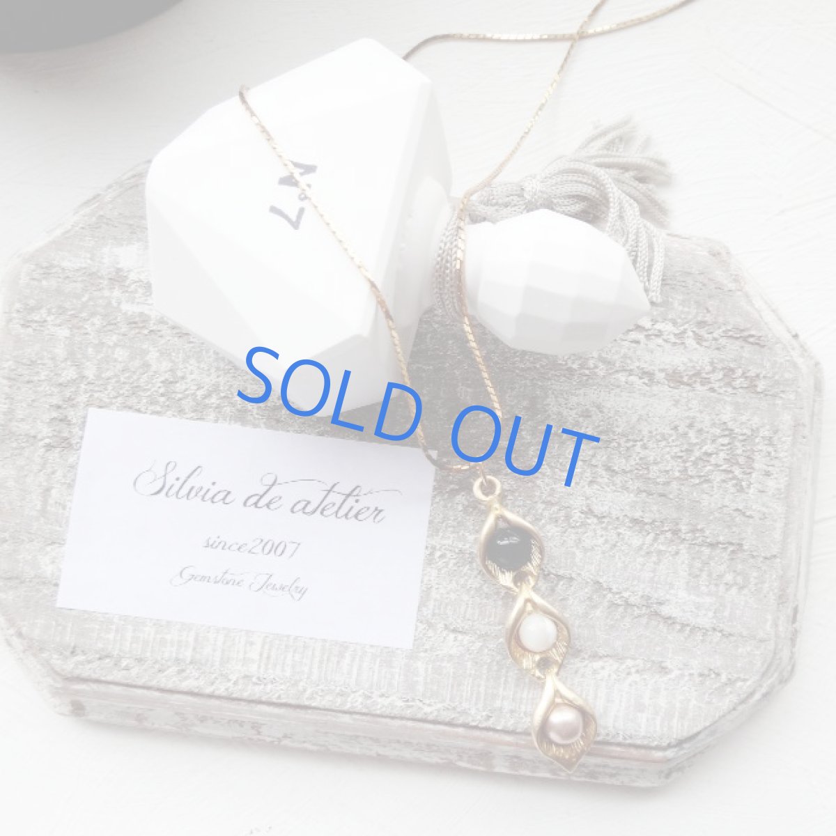 画像2: 三つ豆チャーム　vintageネックレス (2)