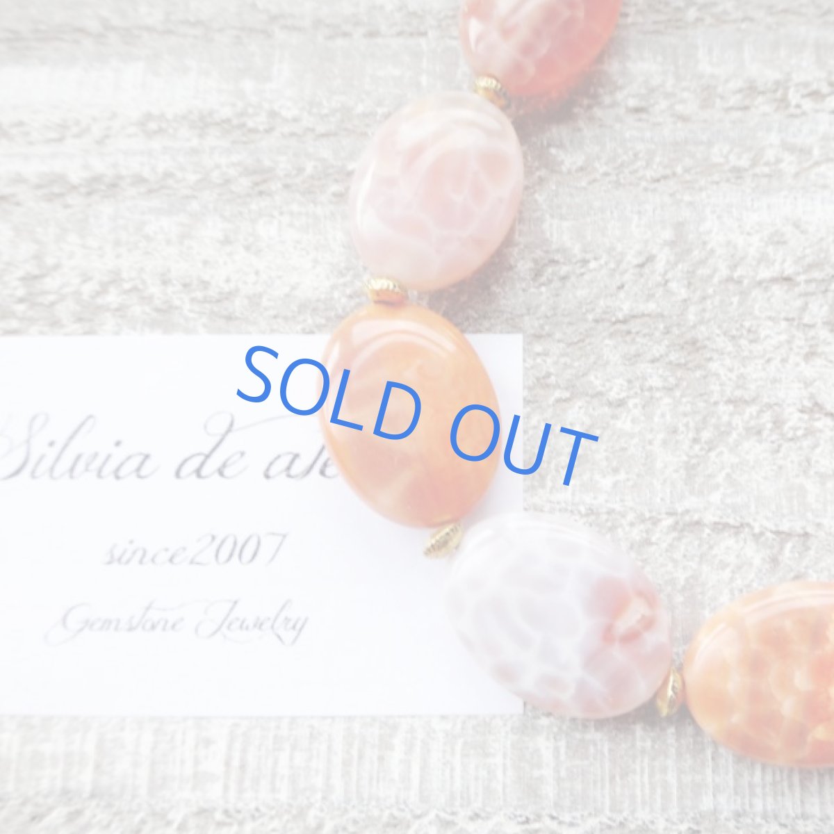 画像2: ファイアーアゲート　ゴールドチェーンネックレス (2)