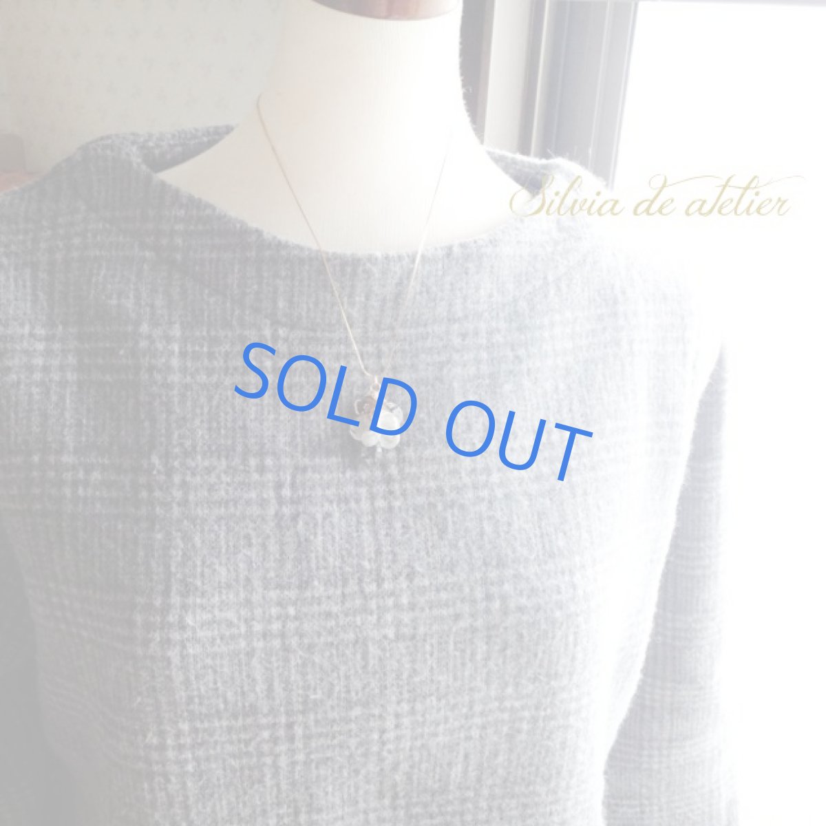 画像4: ブラックトルマリンインクォーツとビオラチャーム　vintageネックレス (4)