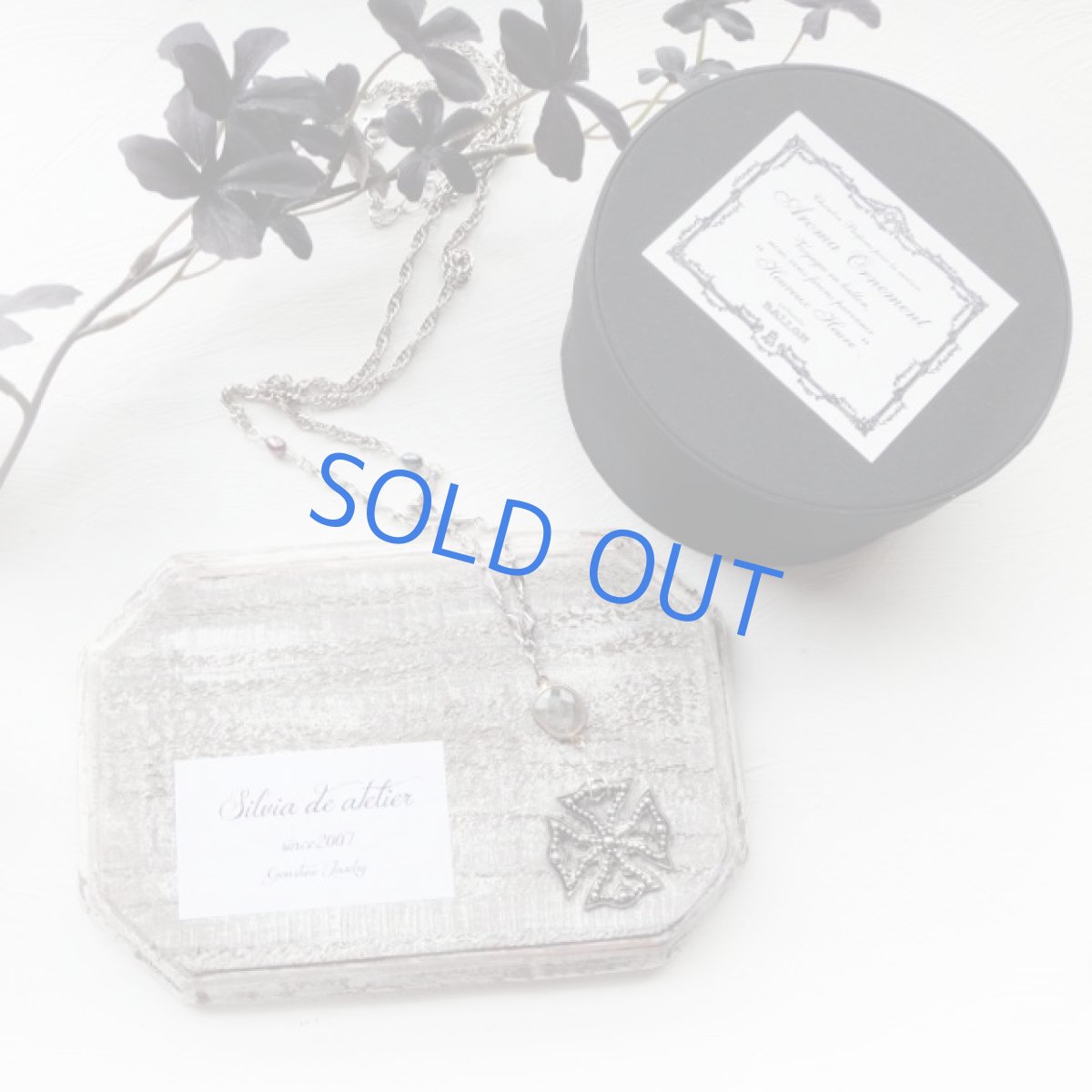 画像3: ゴシッククロスチャーム　ラブラドライト　シルバーネックレス (3)