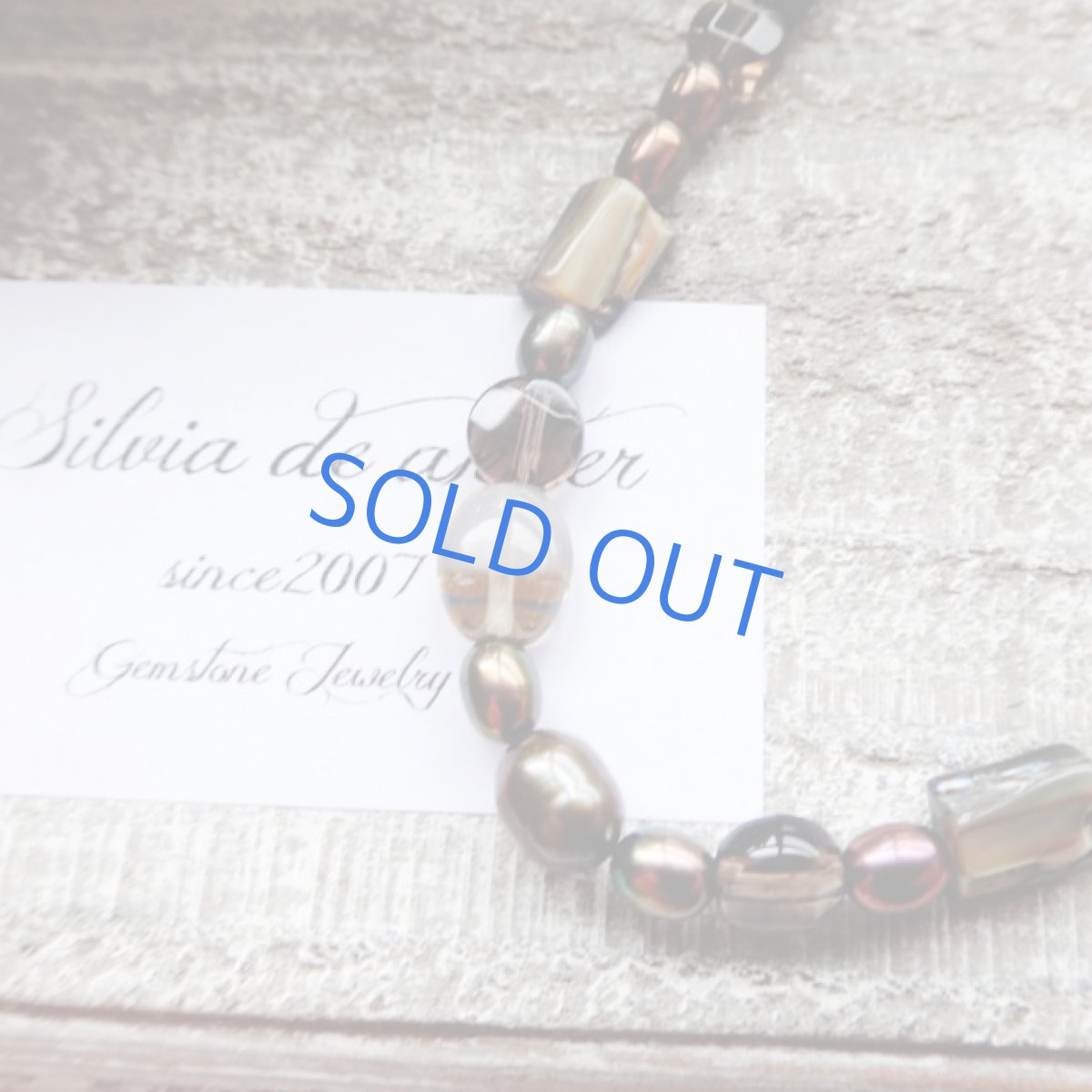 画像3: 淡水パールとチェコビーズ　シルバーコードチェーンネックレス (3)