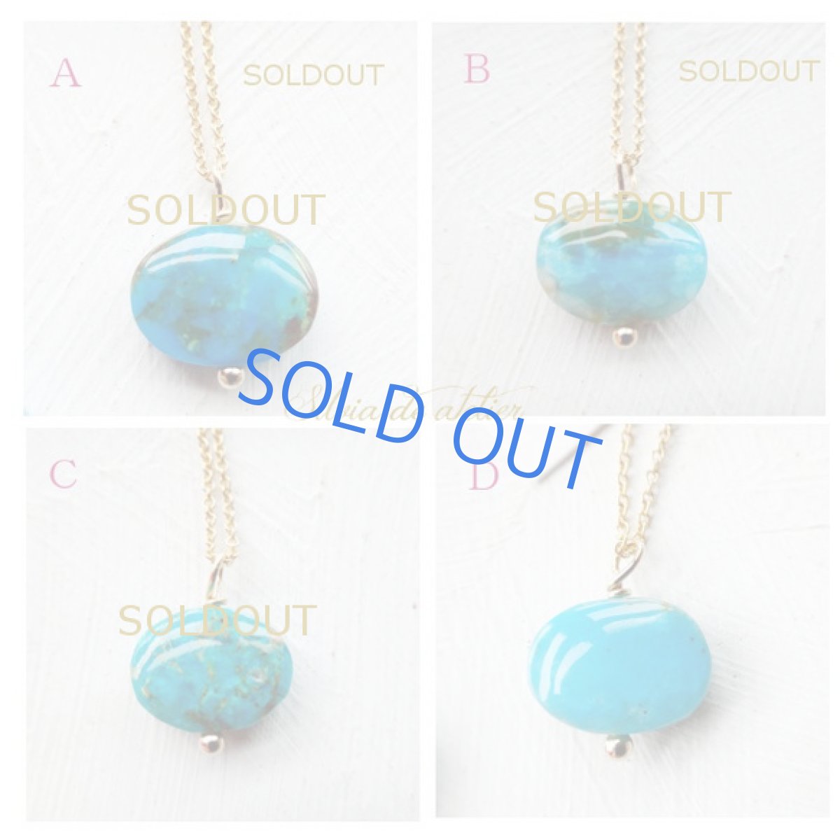 画像3: <各１点もの・残り1＞　オーストラリア産　ブルー　オパール　横型オーバル　14kgfネックレス (3)