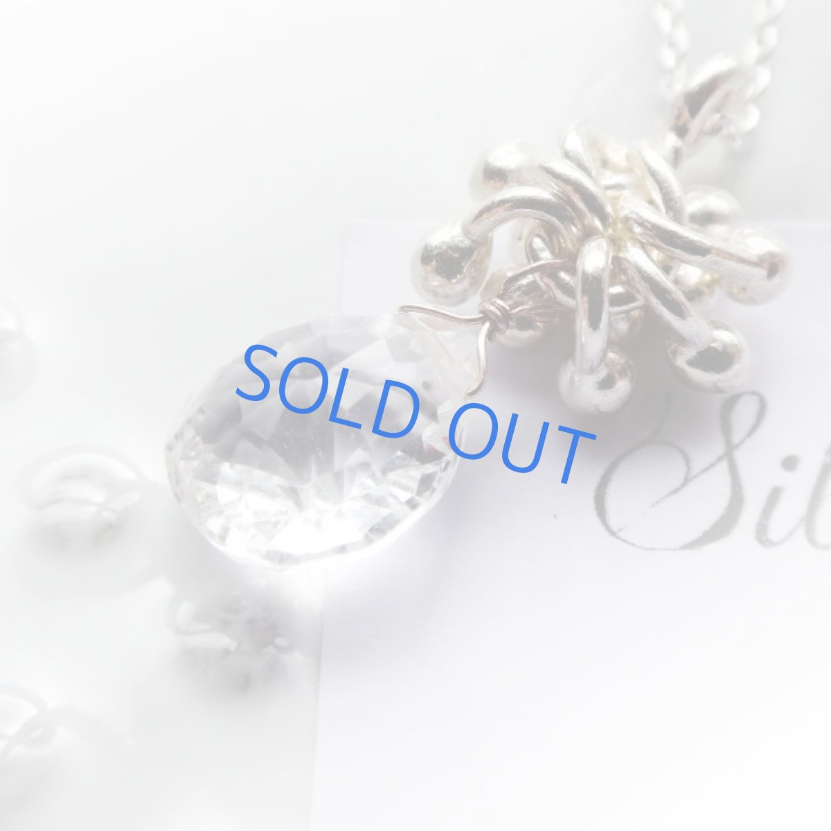 画像3: 宝石質ホワイトトパーズ　コンケーブカット　マロンドロップ　ネックレスsilver925　 (3)