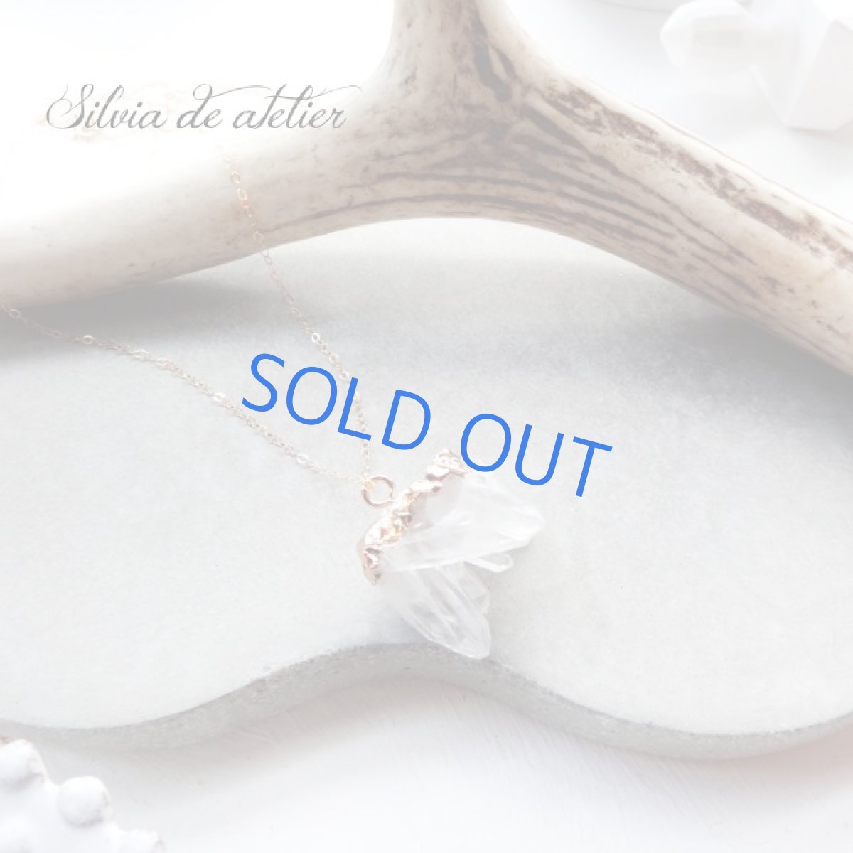 画像3: 限定数のみ　クリスタルクラスター　ネックレス14kgf　75cm (3)