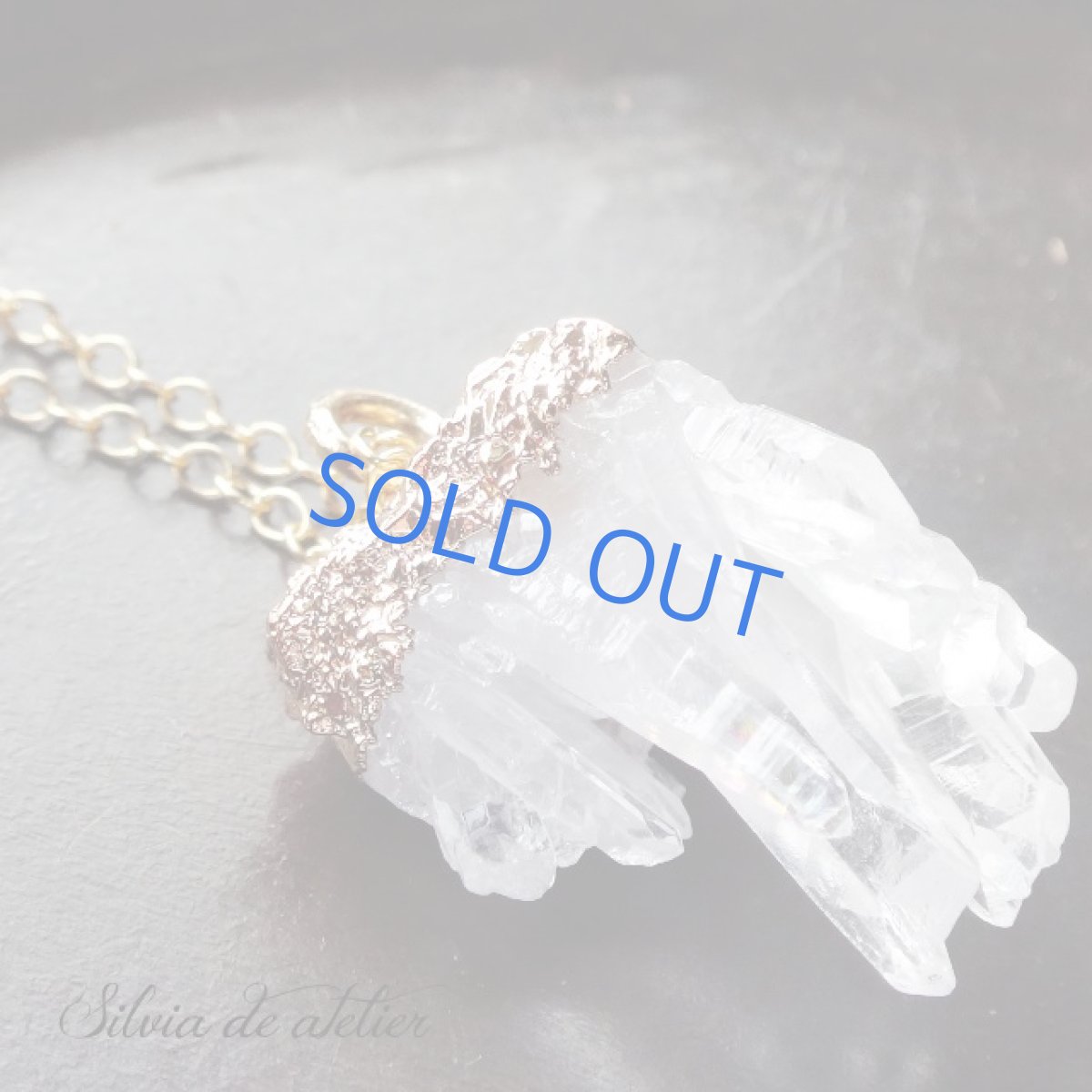 画像3: ＜1点もの・A＞　クリスタルクラスター　ネックレス14kgf　50cm (3)