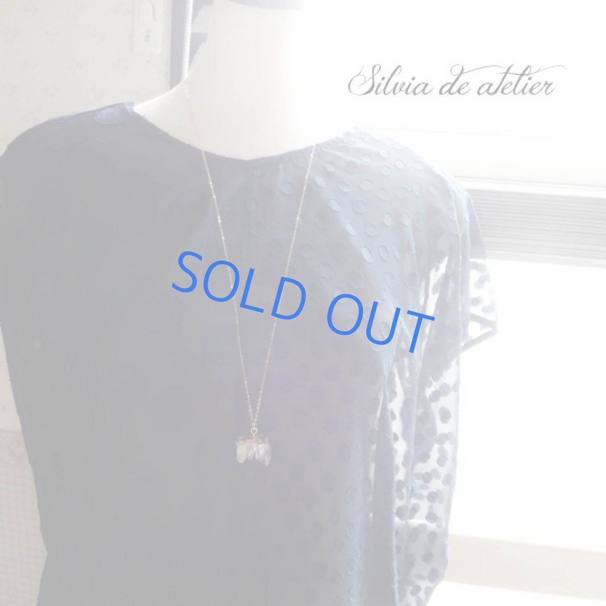 画像6: 限定数のみ　クリスタルクラスター　ネックレス14kgf　75cm (6)