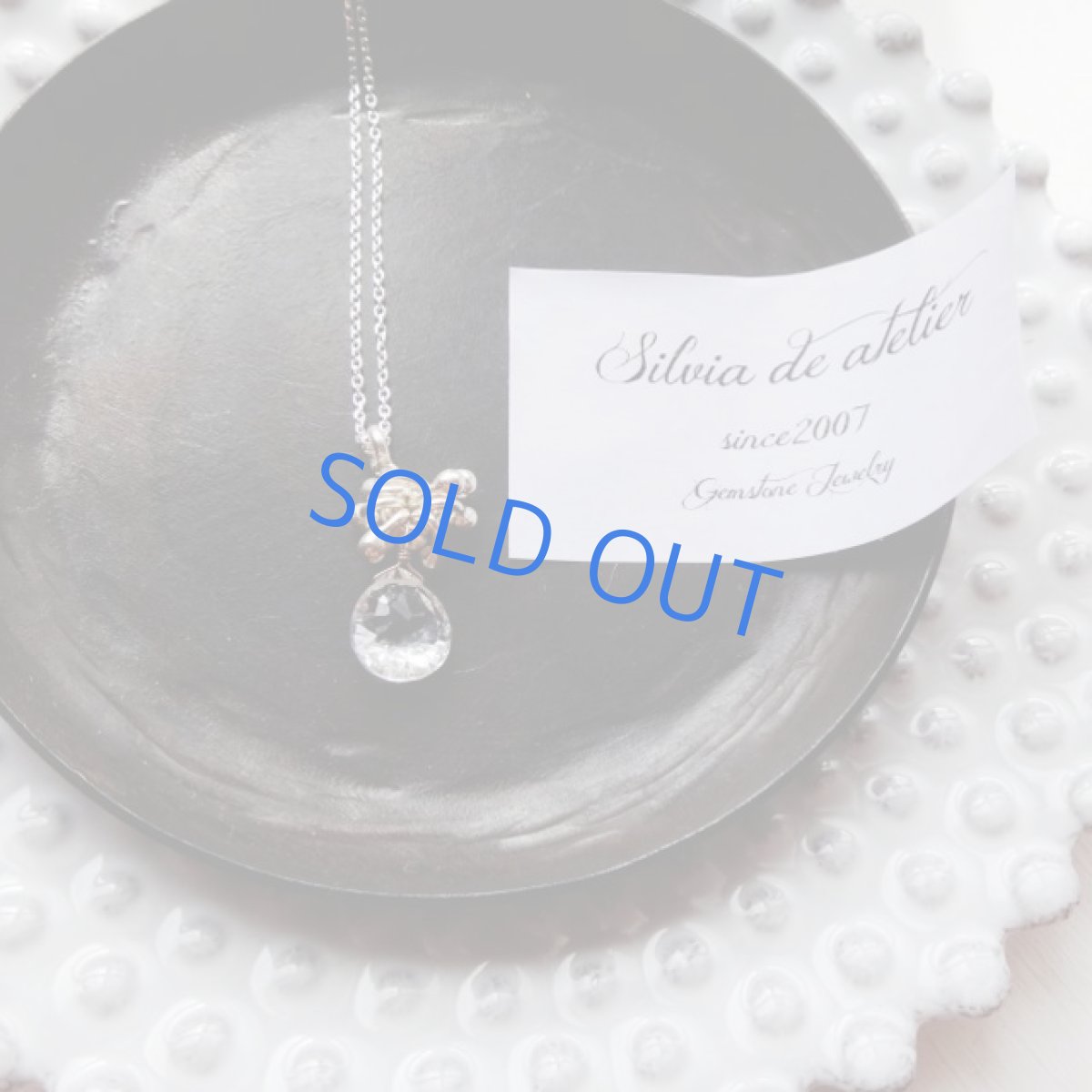 画像5: 宝石質ホワイトトパーズ　コンケーブカット　マロンドロップ　ネックレスsilver925　 (5)