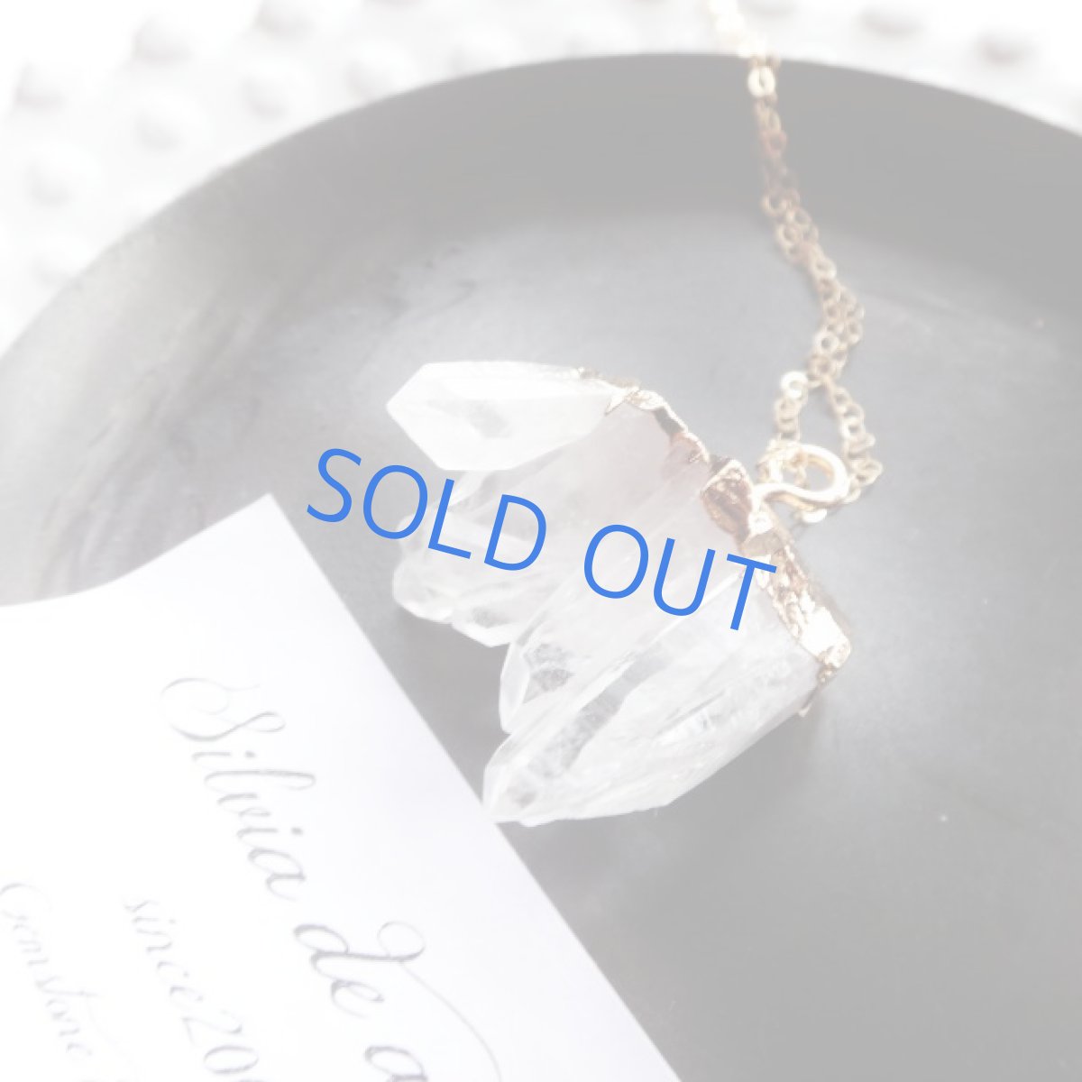 画像4: 限定数のみ　クリスタルクラスター　ネックレス14kgf　75cm (4)