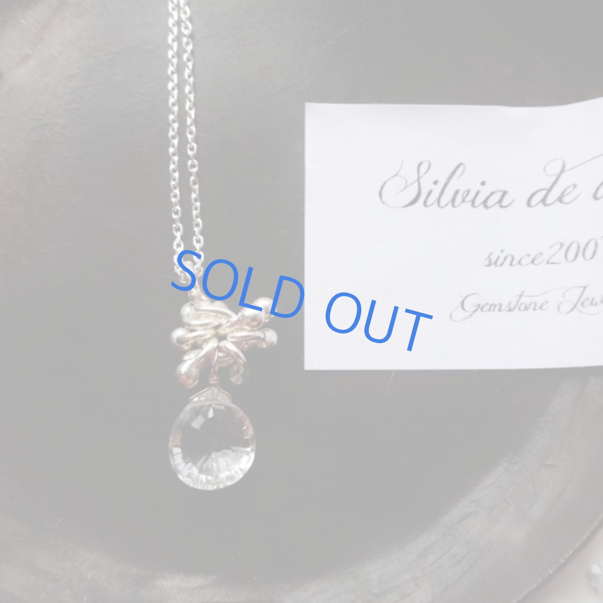 画像4: 宝石質ホワイトトパーズ　コンケーブカット　マロンドロップ　ネックレスsilver925　 (4)