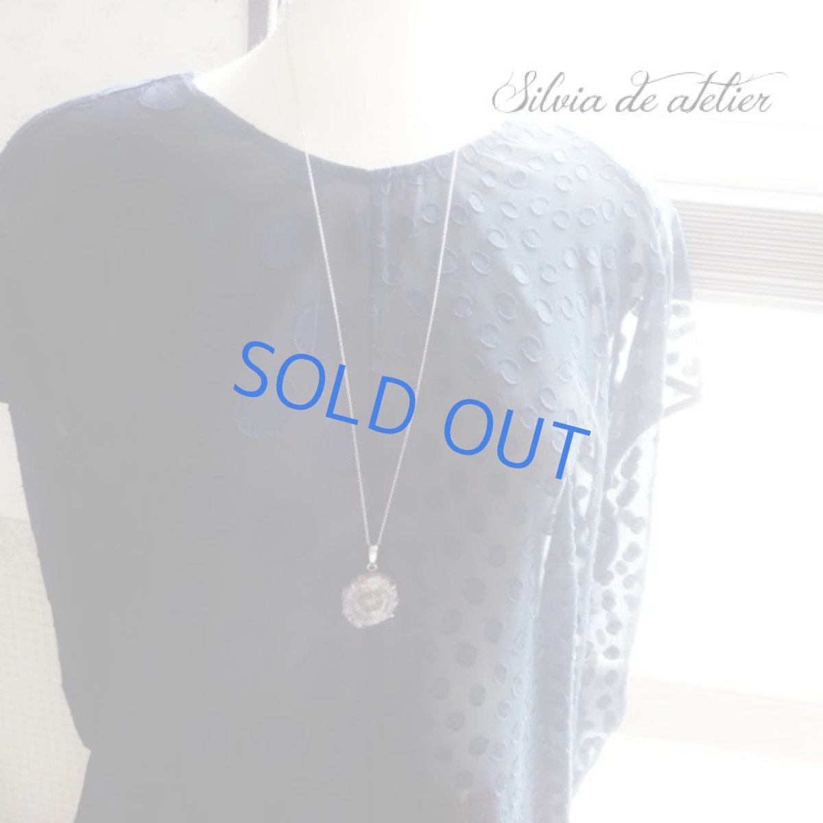 画像6: ＜1点もの・C＞アメジスト原石　フラワー　スライスジオード　ネックレスsilver925　75cm (6)