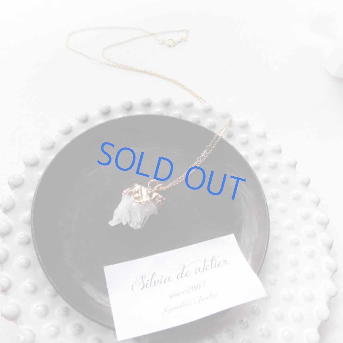 画像4: ＜1点もの・B＞　クリスタルクラスター　ネックレス14kgf　50cm (4)