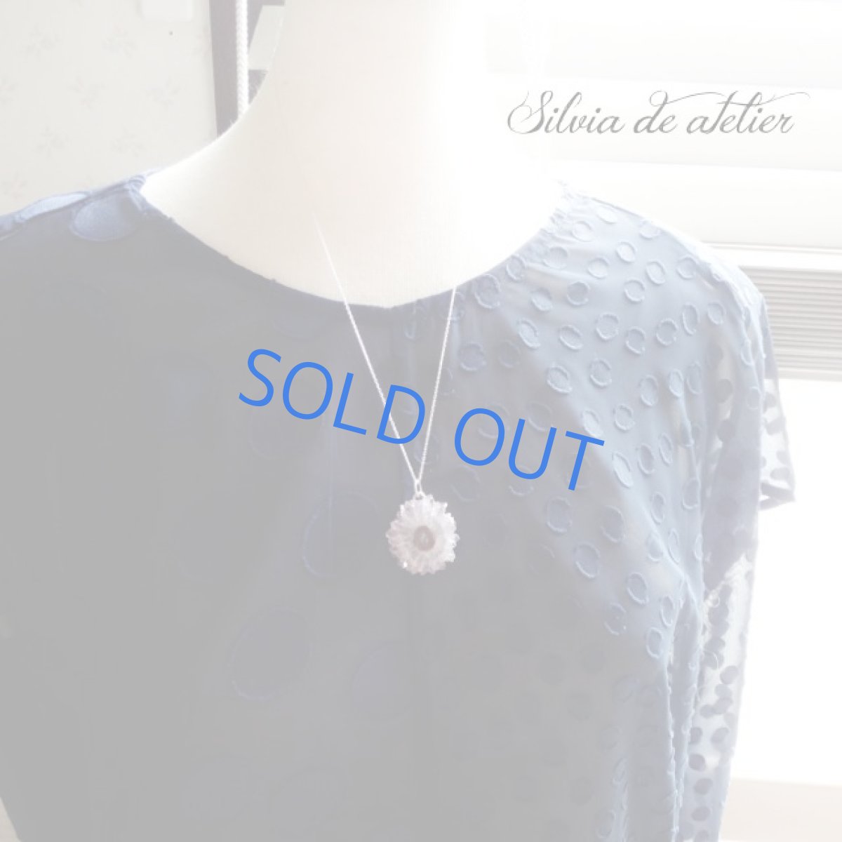 画像4: ＜1点もの・D＞アメジスト原石　フラワー　スライスジオード　ネックレスsilver925　50cm (4)