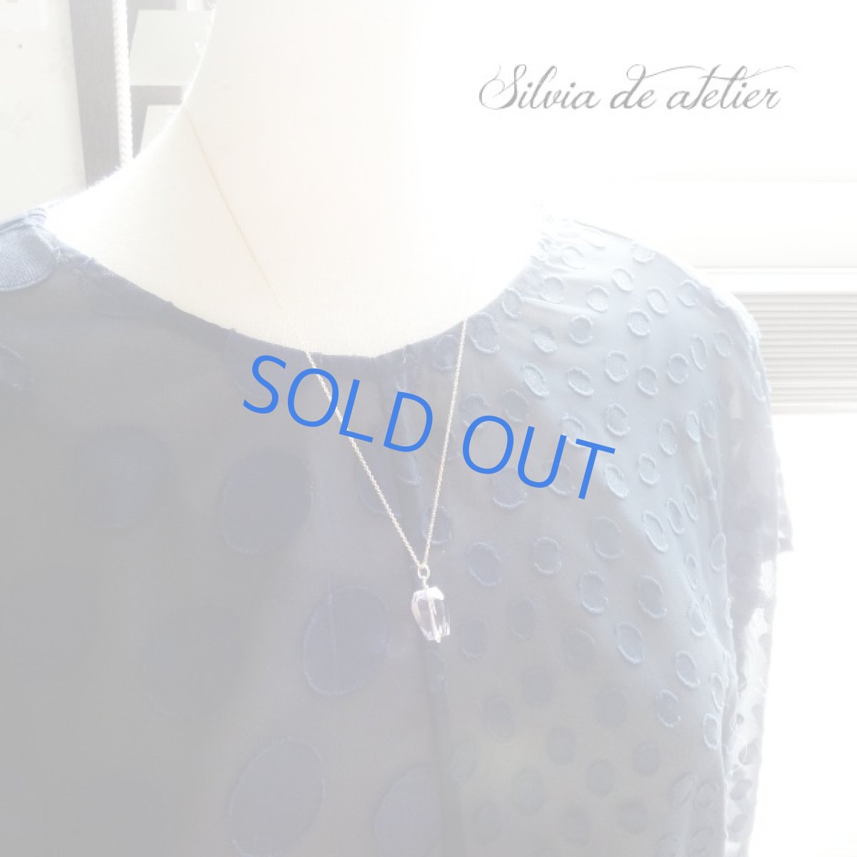 画像5: ＜残り１＞宝石質ローズアメジスト　タンブルカット　14kgfネックレス約50cm (5)