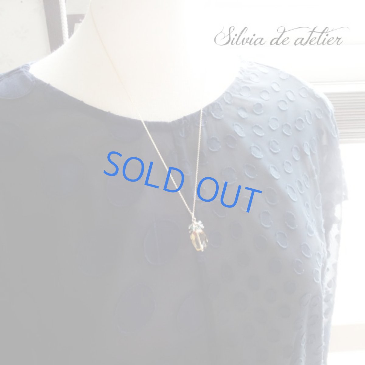 画像7: 宝石質シトリン　タンブルカット　グリーンクォーツ×サンタマリアアクアマリン14kgfネックレス約50cm (7)