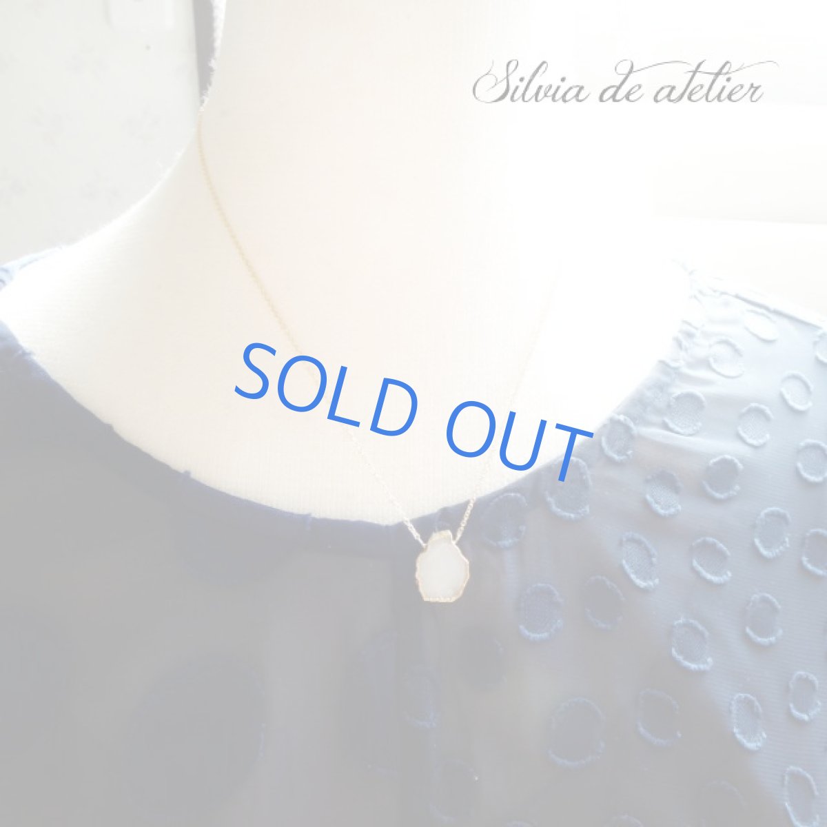 画像4: ＜残り1・限定数のみ＞ホワイトクォーツ　タンブル　スライスカット　14kgfネックレス (4)