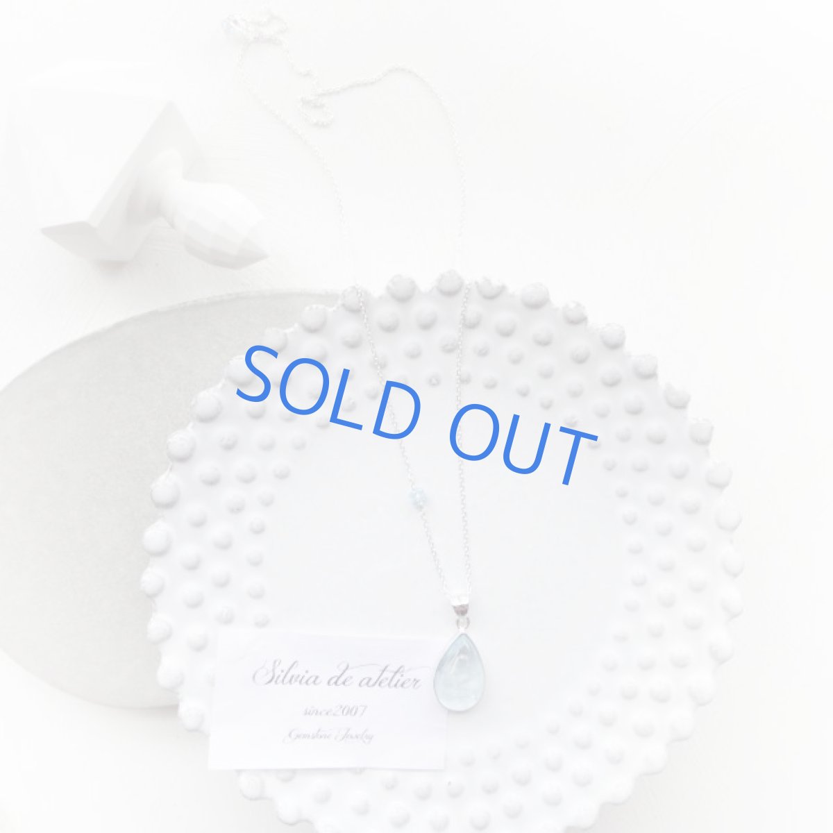 画像3: ＜1点もの・A＞AAAランク　アクアマリン　カボション　silver925　ネックレス (3)