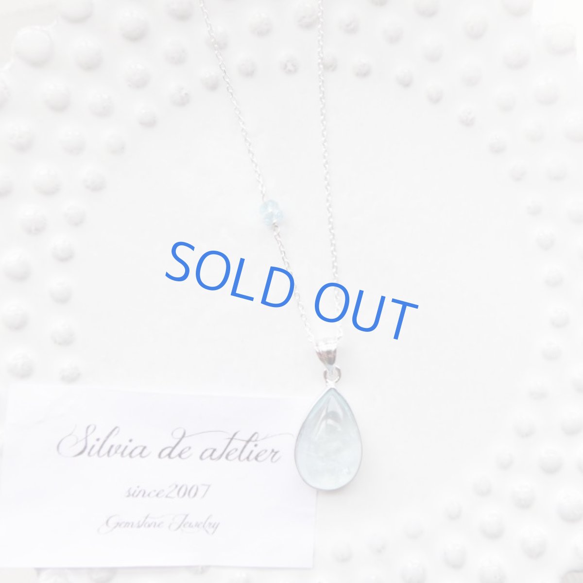 画像4: ＜1点もの・A＞AAAランク　アクアマリン　カボション　silver925　ネックレス (4)