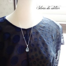 画像5: ＜1点もの・A＞AAAランク　アクアマリン　カボション　silver925　ネックレス (5)