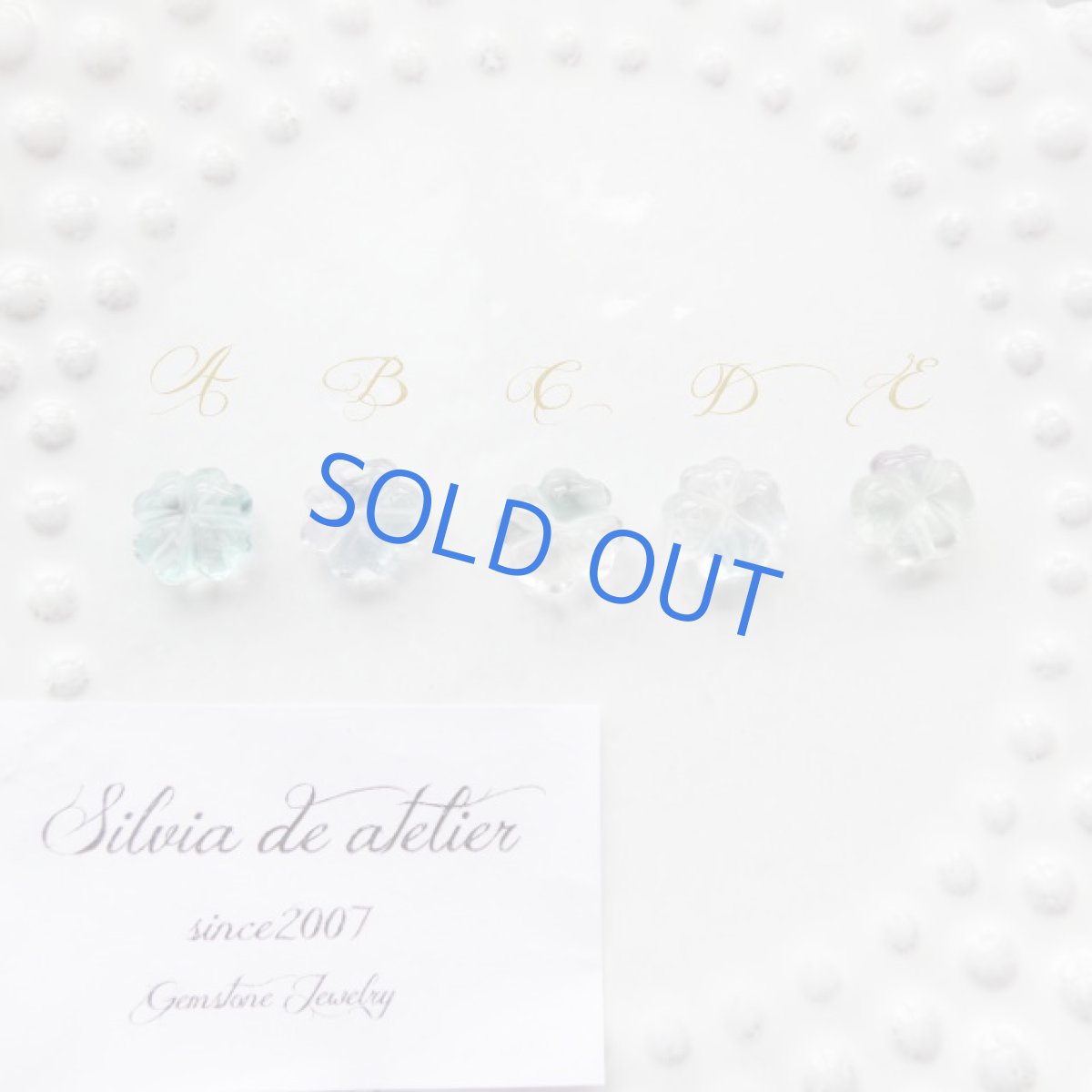 画像2: ＜カラーセレクト・残りCのみ＞4つ葉　クローバー　バイカラー　フローライト　ネックレス (2)