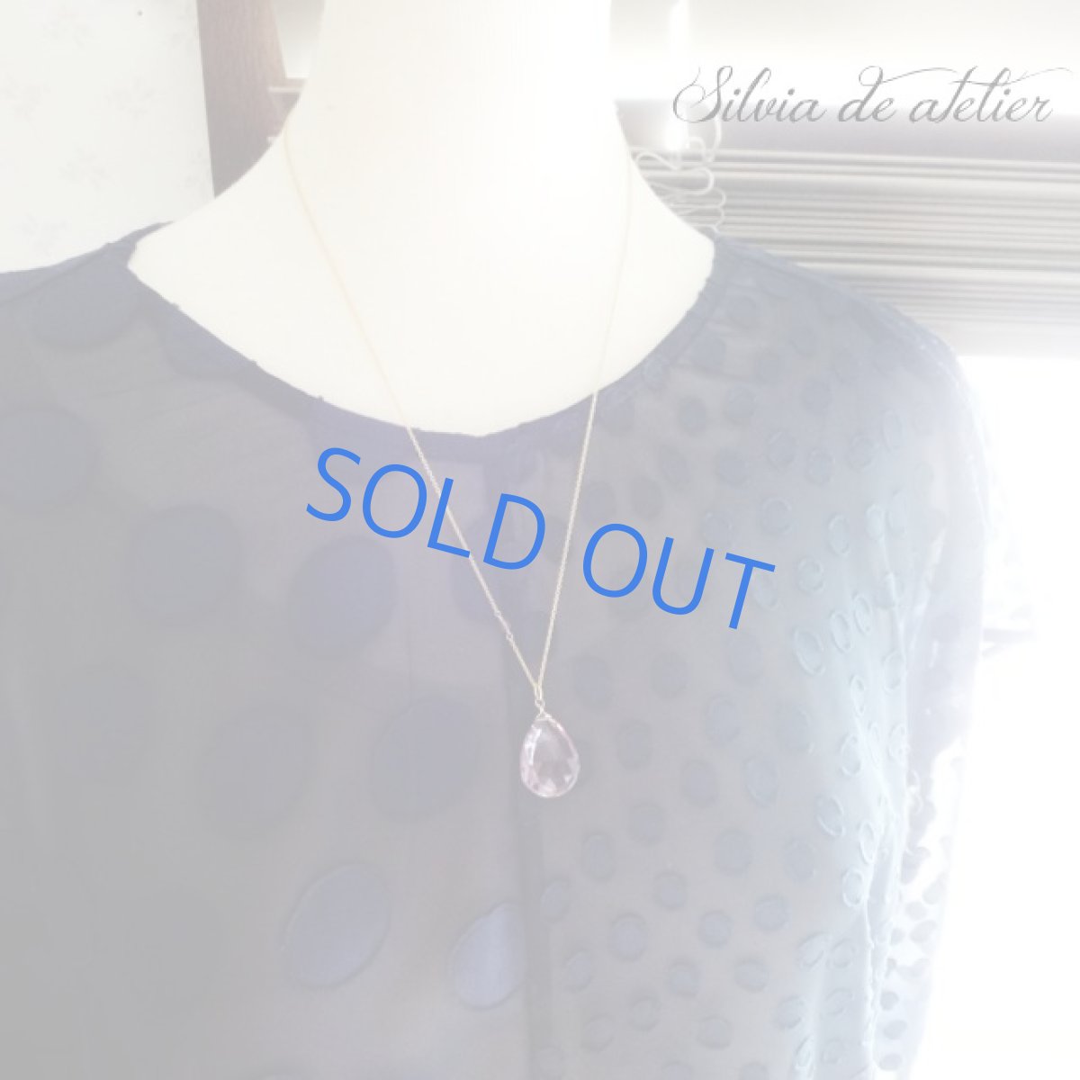 画像5: ＜1点もの＞超大粒　ラベンダーローズアメジスト　14kgf　約50cm　ネックレス (5)