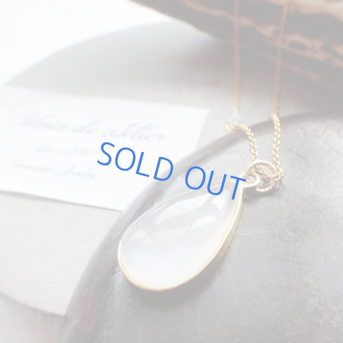 画像3: ＜1点もの・C＞AAAランク　ロイヤルブルームーンストーン（ペリステライト）　カボション　14kgf　ネックレス (3)