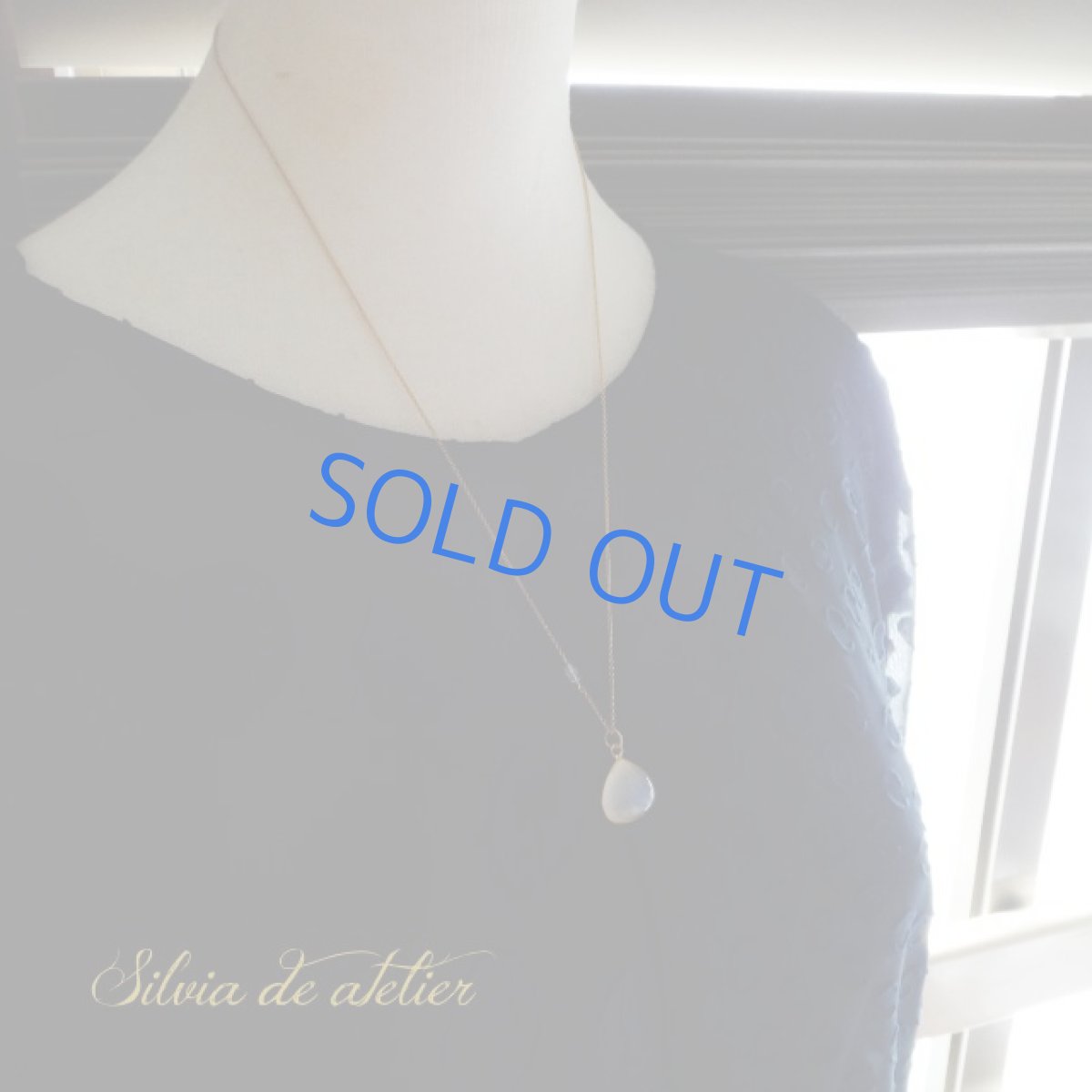 画像6: ＜1点もの・D＞AAAランク　ロイヤルブルームーンストーン（ペリステライト）　カボション　14kgf　ネックレス (6)