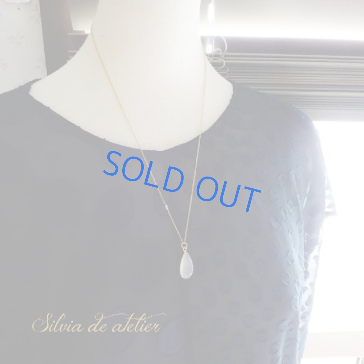 画像6: ＜1点もの・C＞AAAランク　ロイヤルブルームーンストーン（ペリステライト）　カボション　14kgf　ネックレス (6)