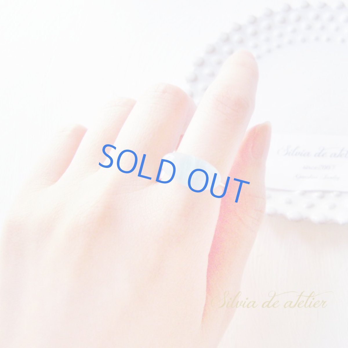 画像6: ＜10号・13号SELECT＞14KGF　リング　ナミビア産アクアマリン細長オーバル (6)