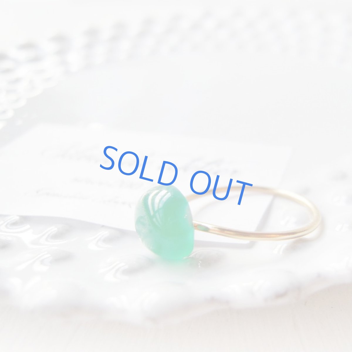 画像2: 残り1＜10号・13号SELECT＞14KGF　リング　グリーンオニキス　オーバル (2)