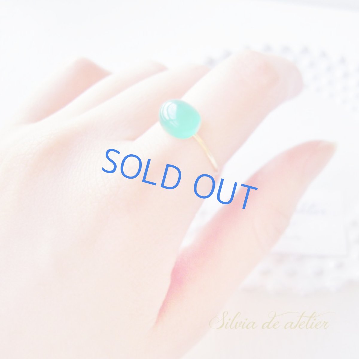 画像6: 残り1＜10号・13号SELECT＞14KGF　リング　グリーンオニキス　オーバル (6)