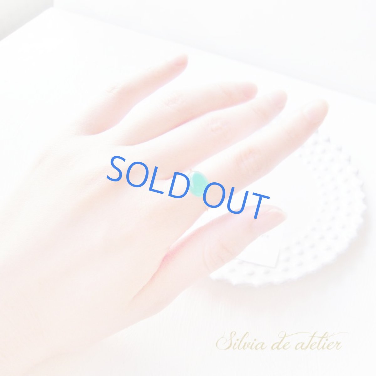 画像5: 残り1＜10号・13号SELECT＞14KGF　リング　グリーンオニキス　オーバル (5)