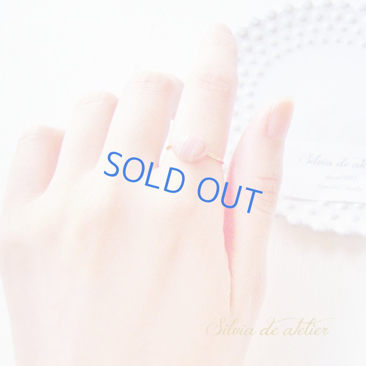 画像6: ＜10号/13号SELECT＞14KGF　リング　オーストラリア産縞あり　ピンクオパール　オーバル (6)