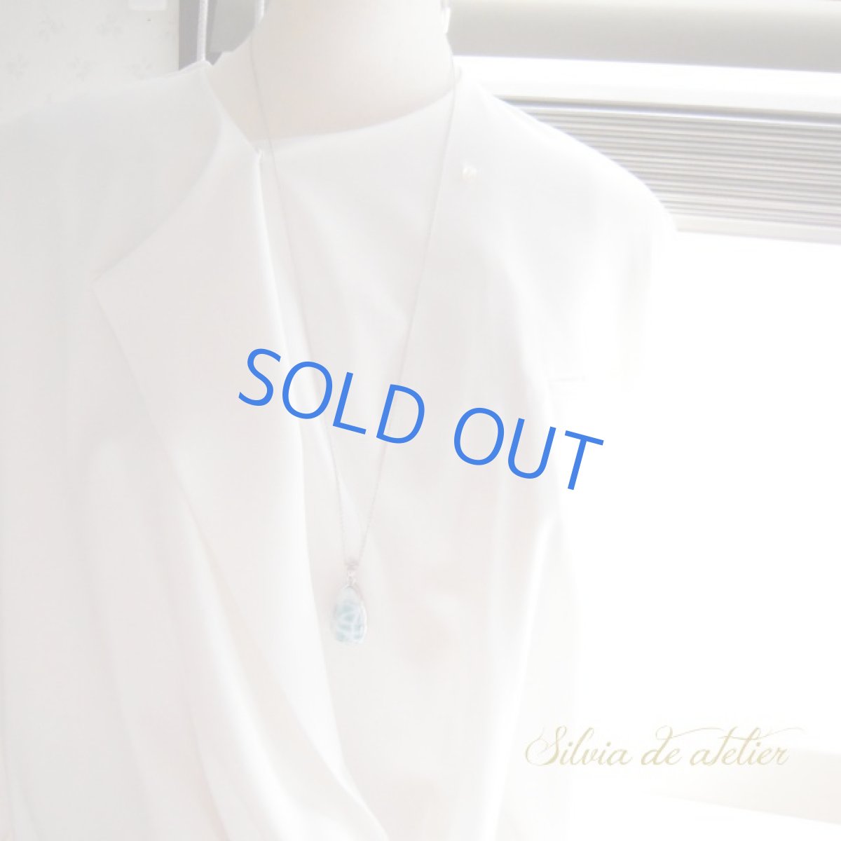 画像7: ＜GranBlue＞AAA+　ドミニカ共和国産　ドロップ型　ラリマー　silver925ネックレス (7)