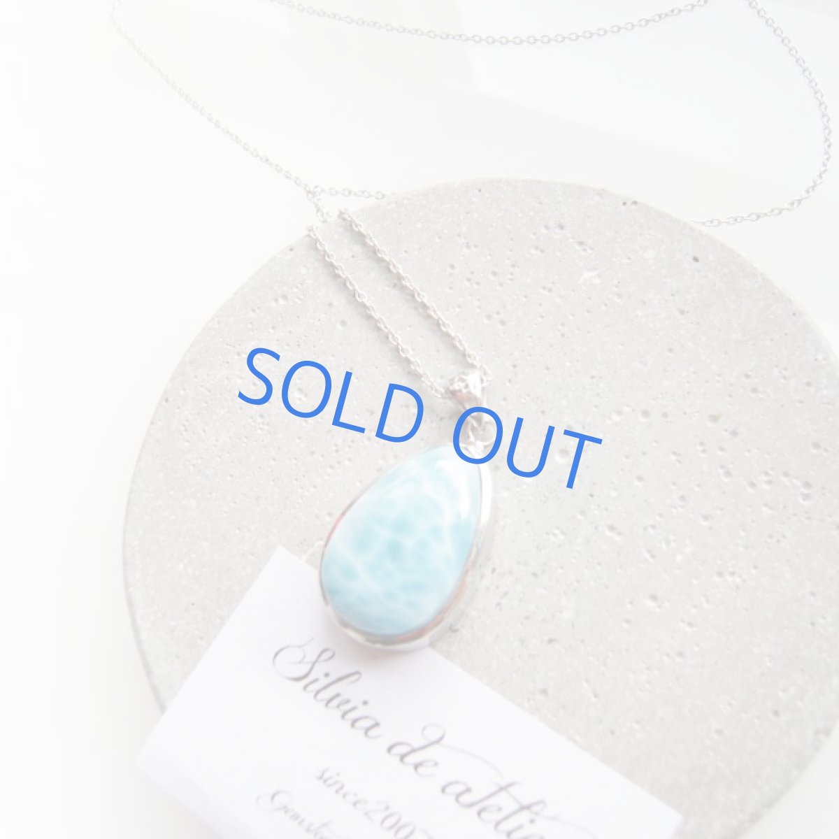 画像5: ＜CalmWave＞AAA+　ドミニカ共和国産　ドロップ型　ラリマー　silver925ネックレス (5)