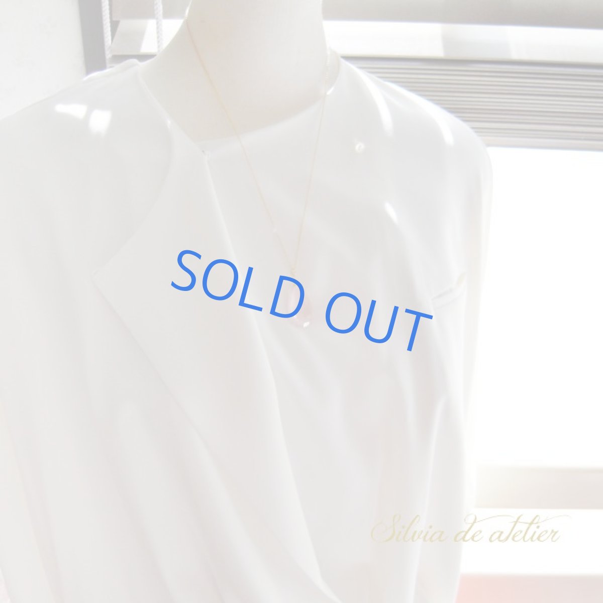 画像8: ＜超大粒＞サクラクォーツ　ペアシェイプ　14kgf　ネックレス (8)