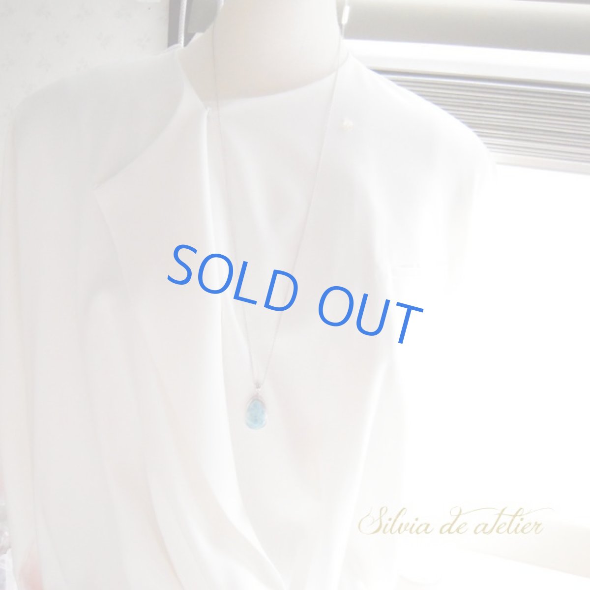 画像6: ＜CalmWave＞AAA+　ドミニカ共和国産　ドロップ型　ラリマー　silver925ネックレス (6)