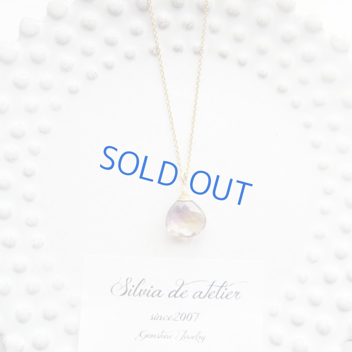 画像2: ＜１点もの＞AAA　サンセットカラー　濃いバイカラー　アメトリン　14kgf　ネックレス (2)