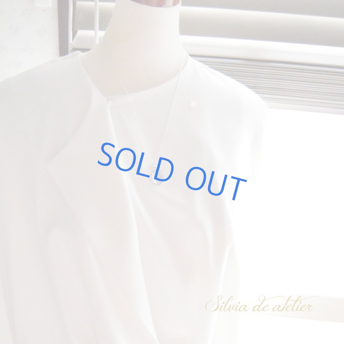 画像5: ＜１点もの・A＞ブルー　アクアマリン　オーバル　silver925ネックレス (5)