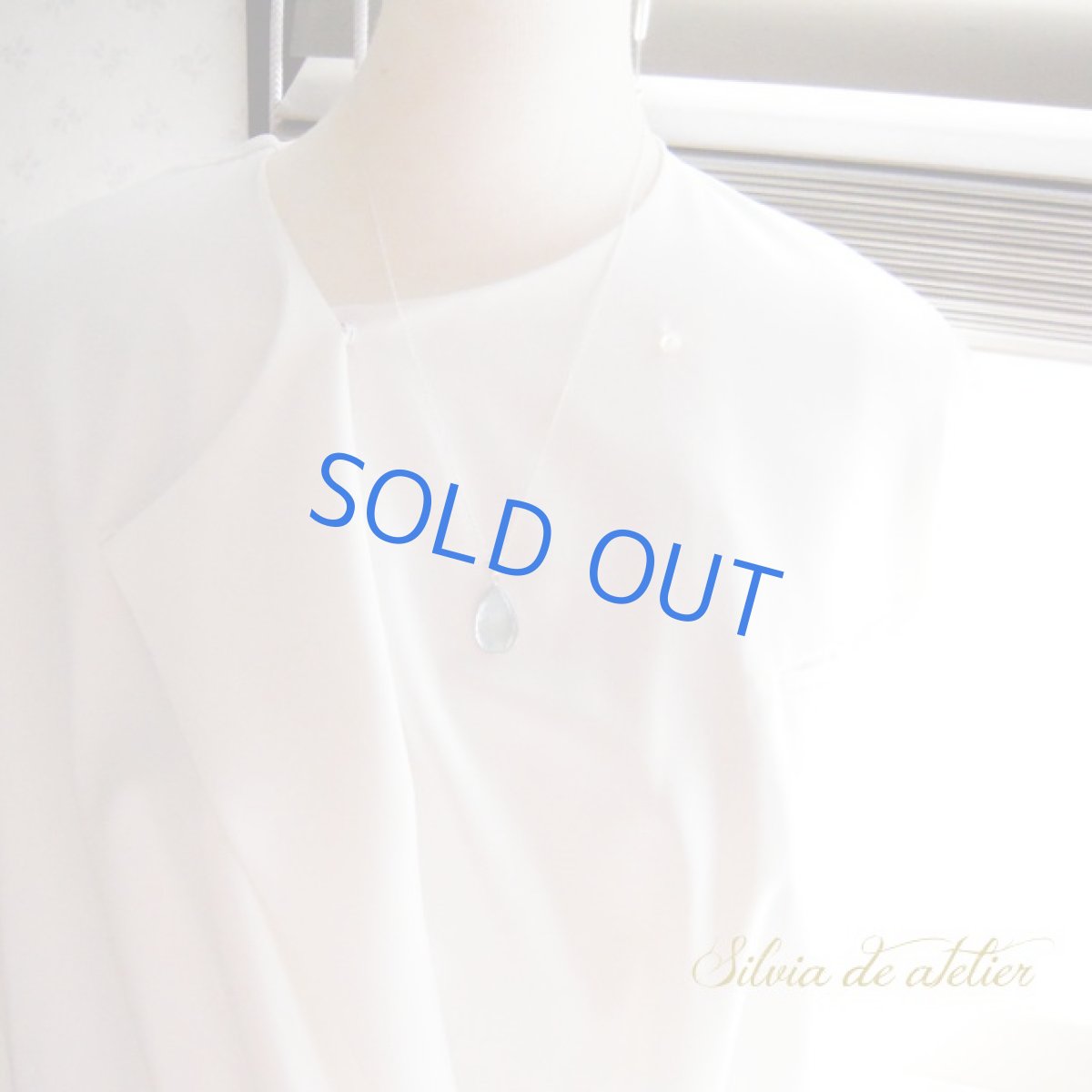 画像6: ＜１点もの・C＞ブルー　アクアマリン　滴型　silver925ネックレス (6)