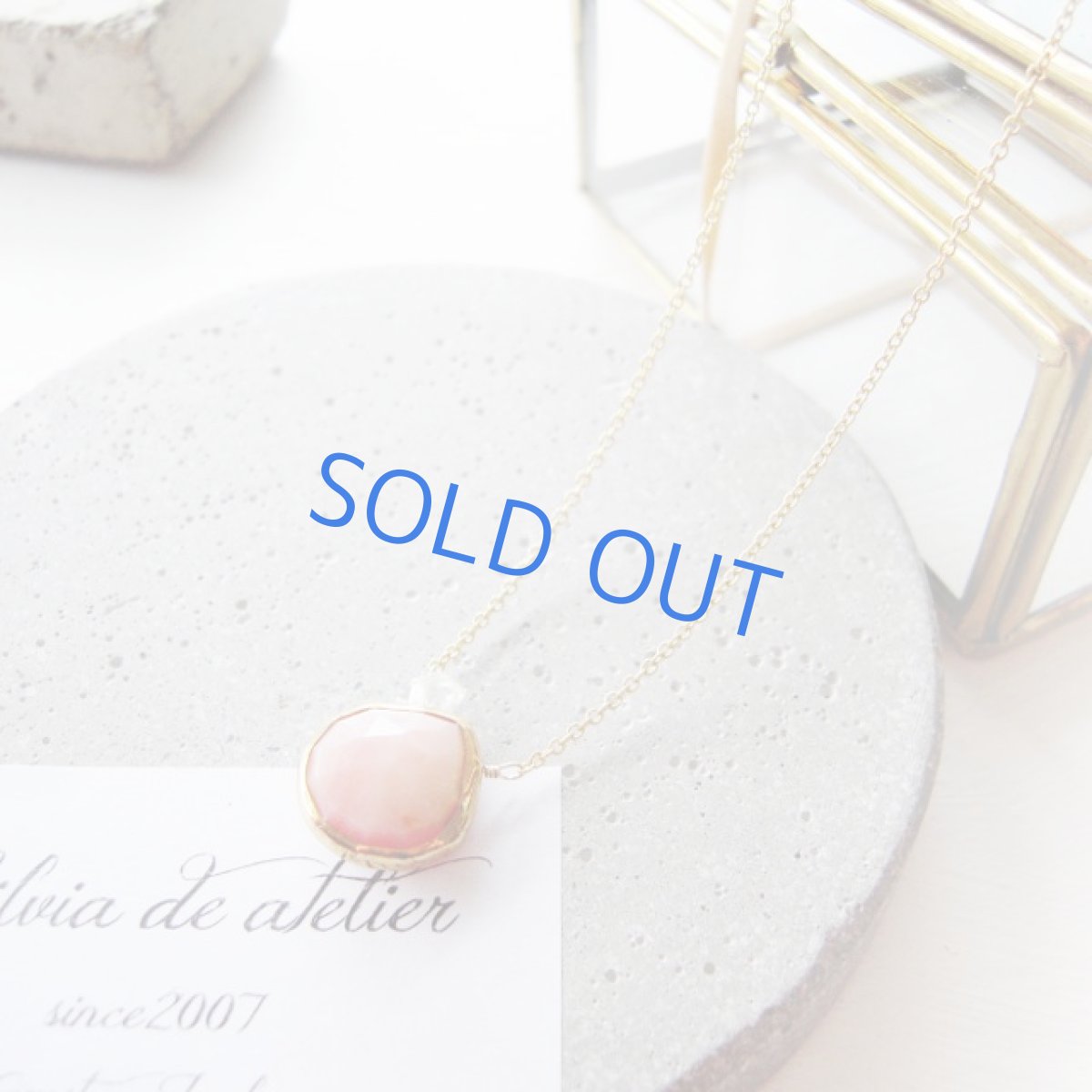 画像3: 残り1　フレームストーン　大粒　ピンクオパール　マロンシェイプ　約50cm　14kgfネックレス (3)