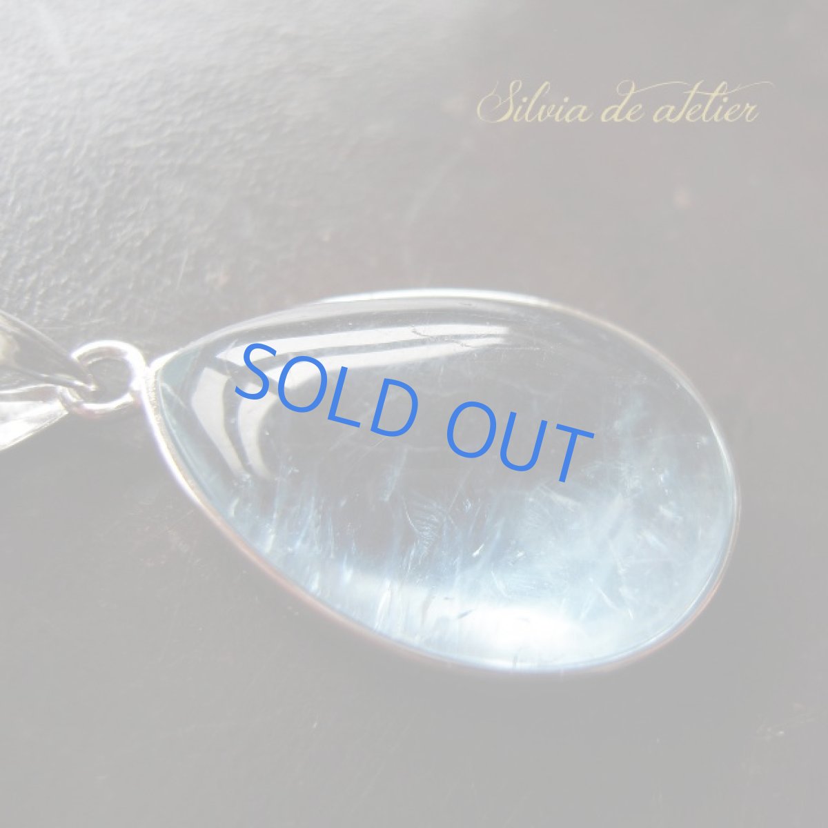 画像3: ＜１点もの・A＞ブルー　アクアマリン　滴型　silver925ネックレス (3)