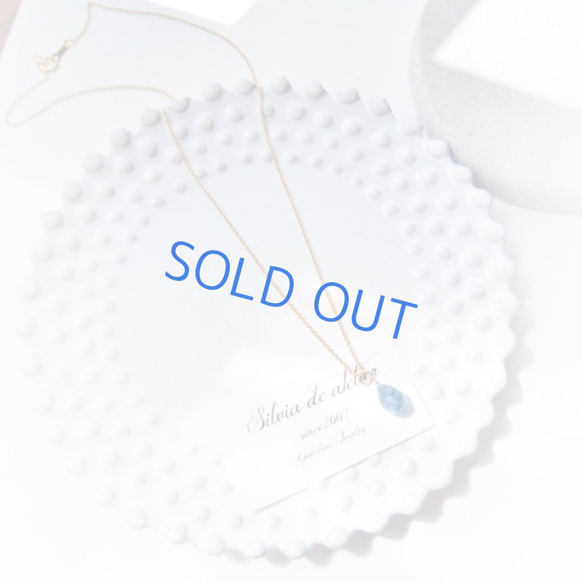 画像3: ＜１点もの・C＞AAA　サンタマリアアクアマリン　ブリオレットドロップ　14kgfネックレス (3)