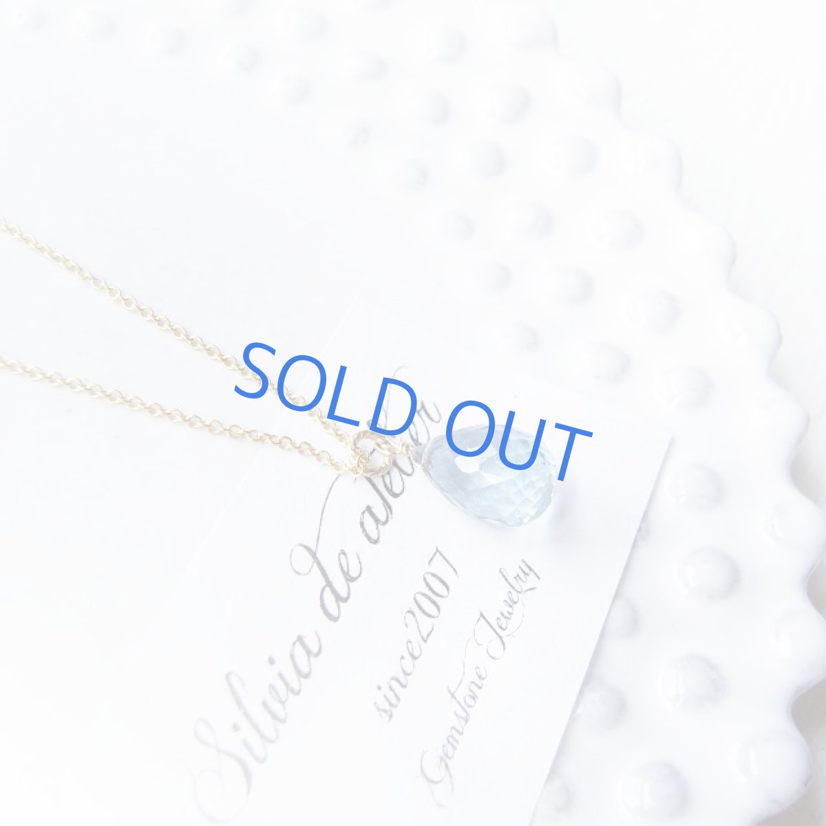 画像5: ＜１点もの・A＞AAA　サンタマリアアクアマリン　ブリオレットドロップ　14kgfネックレス (5)