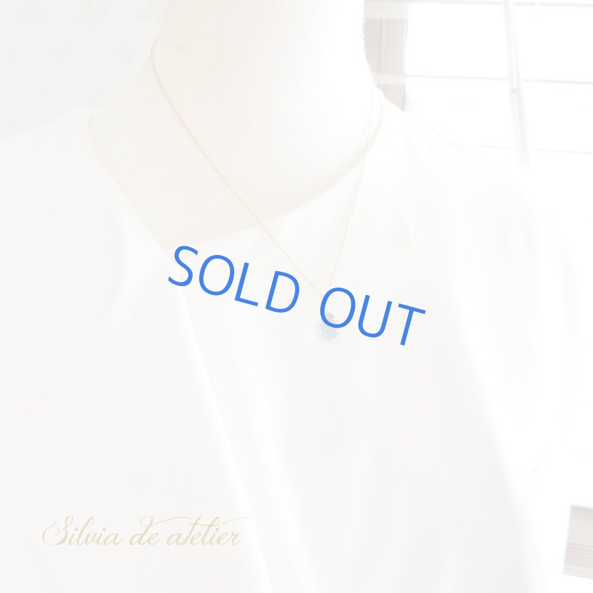 画像6: ＜１点もの・A＞AAA　サンタマリアアクアマリン　ブリオレットドロップ　14kgfネックレス (6)