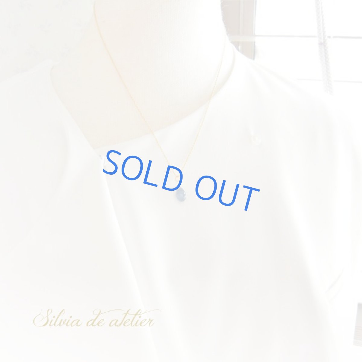 画像5: ＜１点もの・C＞AAA　サンタマリアアクアマリン　ブリオレットドロップ　14kgfネックレス (5)