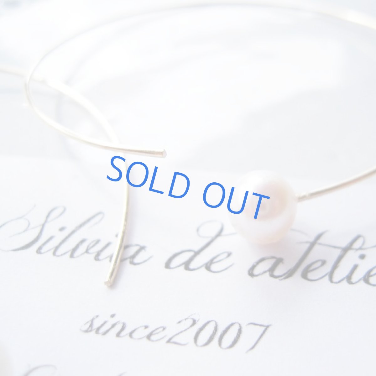 画像3: 一粒淡水パール　14kgf　約45mm　ビッグフープ　ゴールドワイヤーピアス (3)