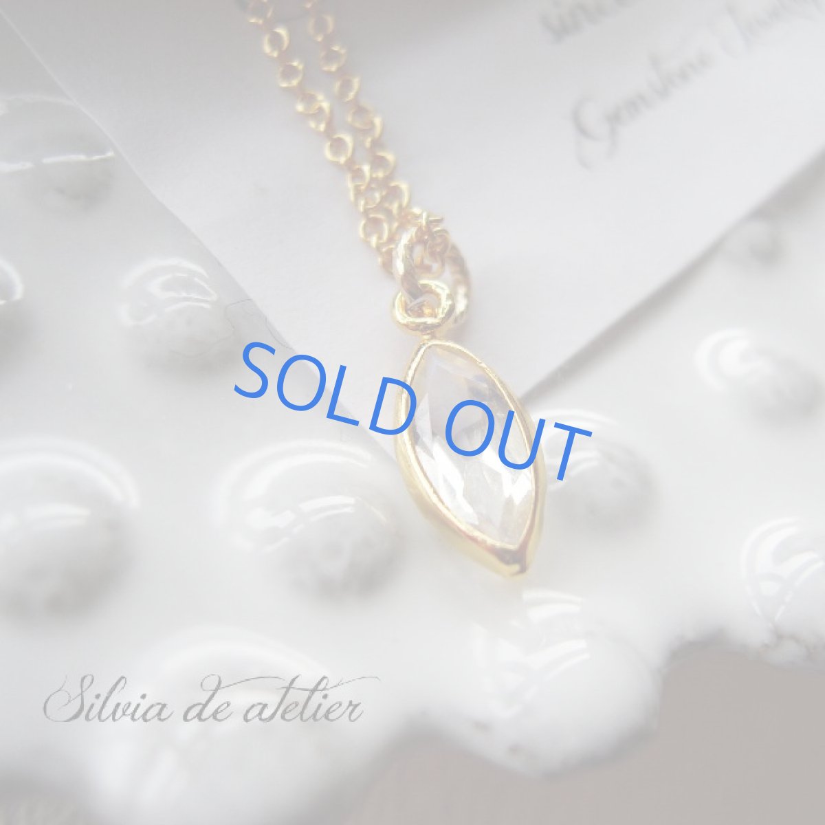 画像3: ＜残り1・販売終了予定＞宝石質ルース　AAAAロイヤルブルームーンストーン　マーキス　14kgfチェーンネックレス (3)